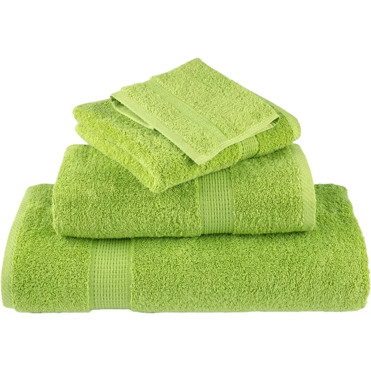 vidaXL Premium-Handtücher SOLUND 2 Stk. Apfelgrün 50x100 cm 600 g/m² 137497 – Bild 4