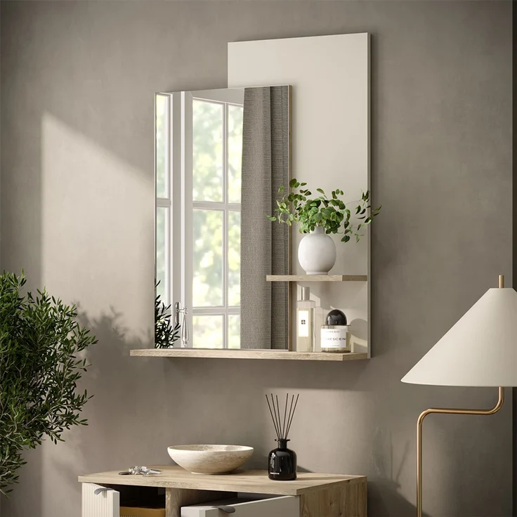 Wandspiegel Puerto Eiche/Cashmere 70x90 cm Vicco – Bild 5