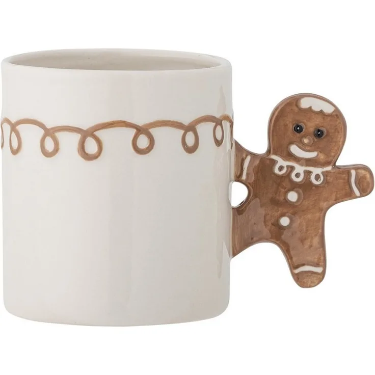 Bloomingville Becher Ginnie Steingut Weihnachten, 100% Steingut