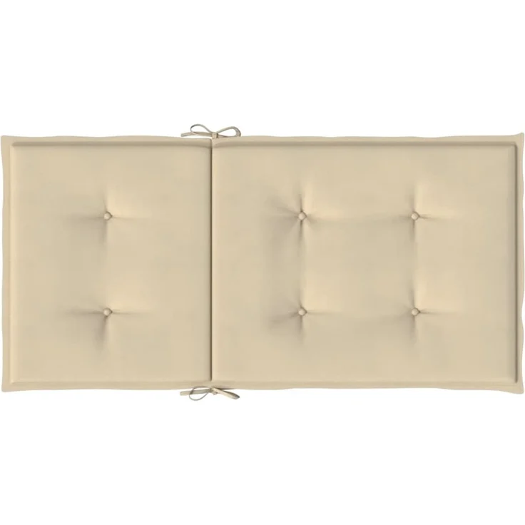 vidaXL Gartenstuhlauflagen für Niedriglehner 2 Stk. Beige 100x50x3 cm 47564 – Bild 7