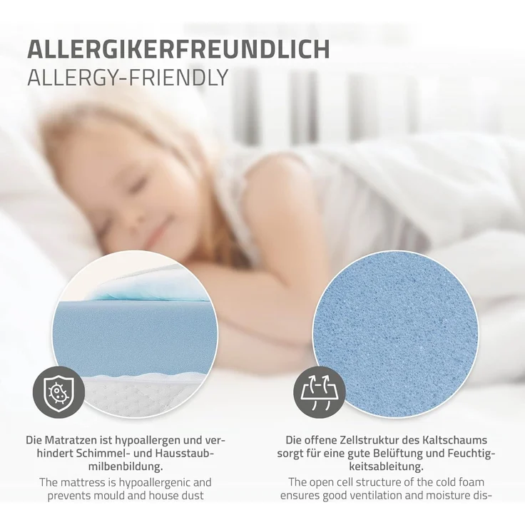 ML-DESIGN Spielbett Hausbett Kinderbett inkl. 2 Schubladen, Lattenrost und Rausfallschutz, Abenteuerbett 70x140cm mit Matratze Himmelbett Kiefer Jugendbett Weiß – Bild 6