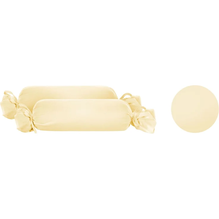 biberna Feinjersey-Kopfkissenbezug, gelb, 15x40 cm – Bild 5