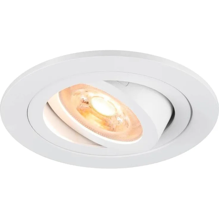 SLV NEW TRIA® 75, Deckeneinbauleuchte, rund, max. 10W GU10, weiß - Einbauleuchten