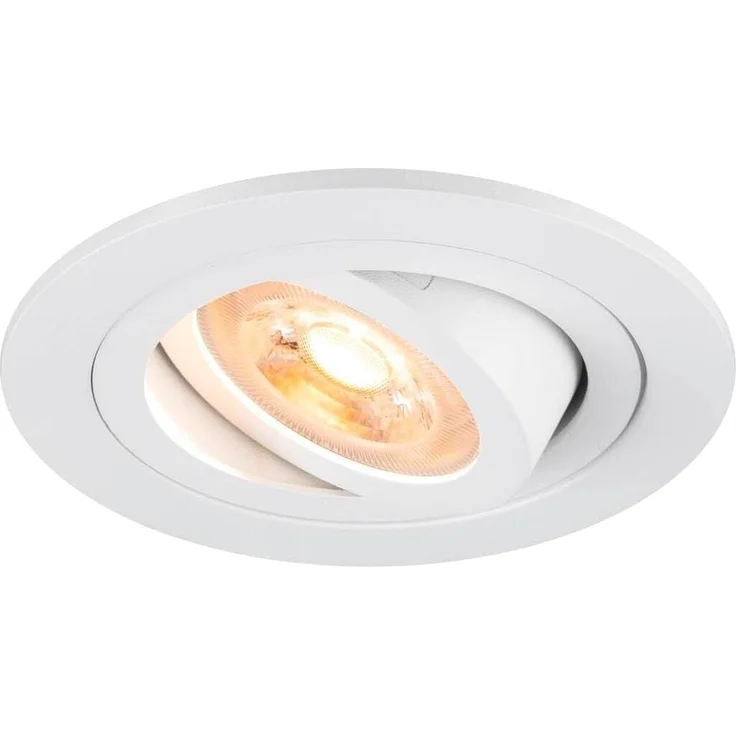 SLV NEW TRIA® 75, Deckeneinbauleuchte, rund, max. 10W GU10, weiß - Einbauleuchten – Bild 1