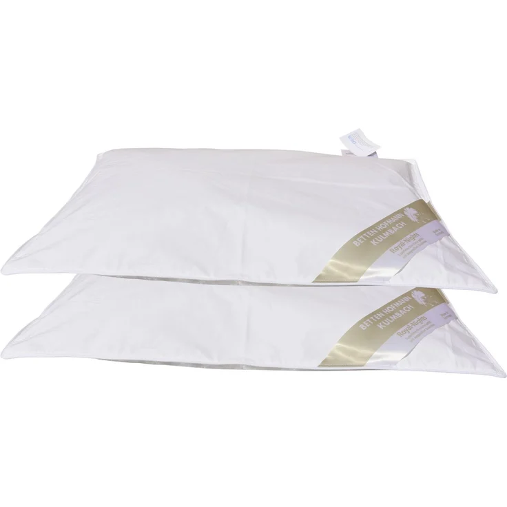 2 Stück Betten Hofmann Kinder Daunenkissen 40x60 cm Flachkissen 100% Daunen 60 g – Bild 2