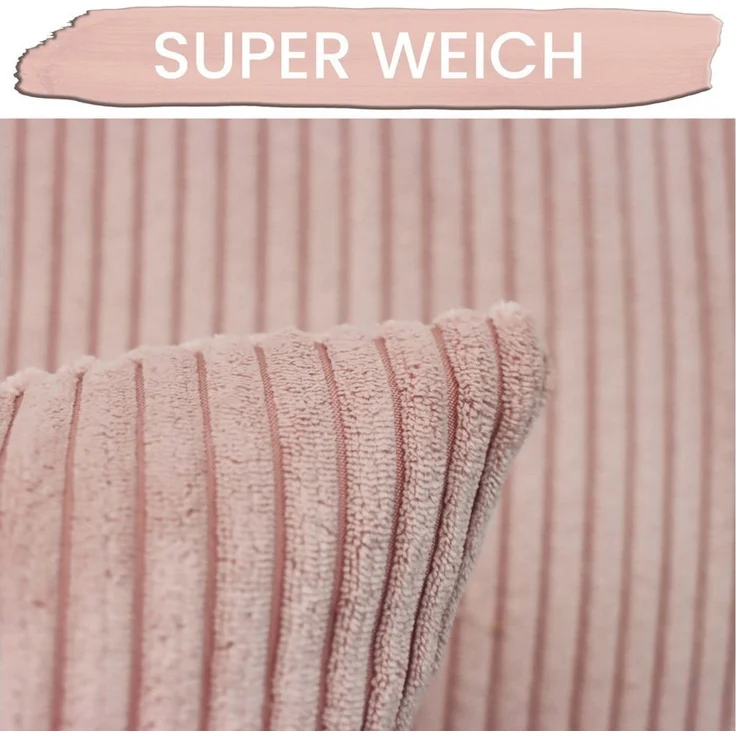 Amilian Dekokissen Sofakissen Couchkissen 2er Set - mit Füllung und Kissenbezug, weich, Hotelverschluss, formstabil – Bild 2