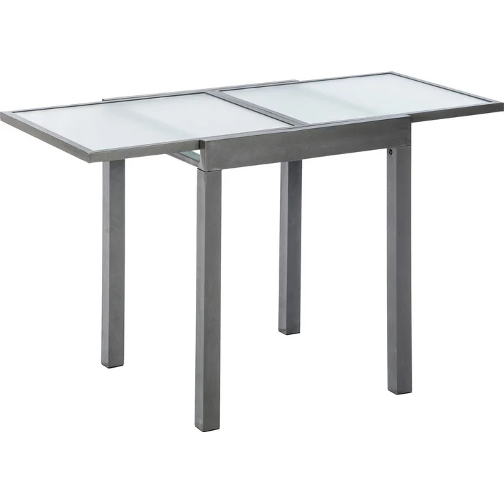 MERXX Balkonset »Milano«, (Set, 3-tlg), Sessel stapelbar, matte Glasplatte – Bild 2