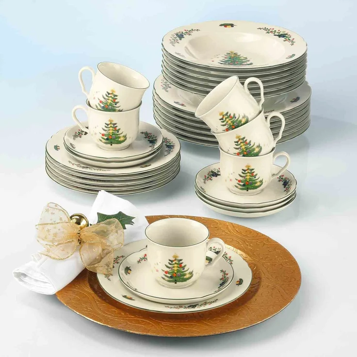 Seltmann Weiden Marieluise Weihnachten Brotteller ø 17,1 cm 6er Set – Bild 2