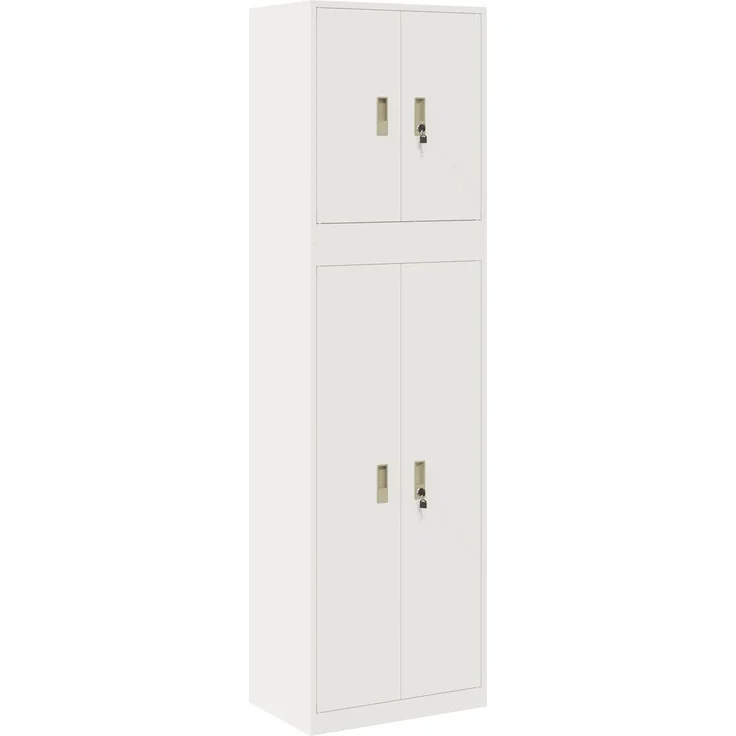 vidaXL Aufbewahrungsschrank 2 stk. 60 x 40 x 210 cm Stahl Abschließbar 3438764 – Bild 2