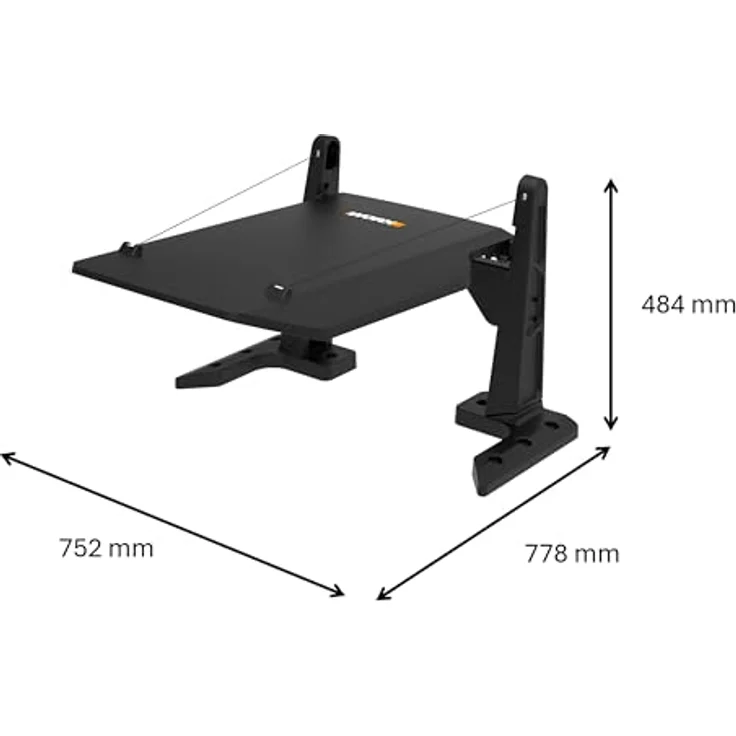 WORX 'WA0825' Mähroboter Garage, Kunststoff / Metall, Schwarz, 48,4 x 77,8 x 75,2 cm – Bild 6