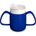 Ornamin Schnabelbecher ORNAMIN 2-Henkel-Becher mit Trink-Trick mit Schnabelaufsatz, Qualitätskunststoff, Trinkhilfe I Spezial-Becher I bruchstabil I BPA-frei I Made in Germany