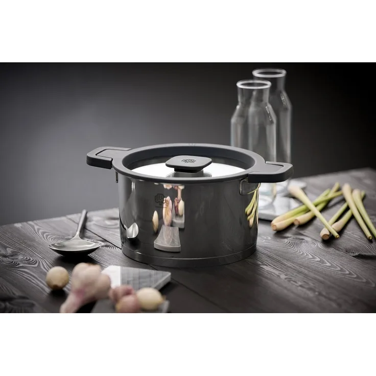 SCHULTE-UFER Fleischtopf Maxa by Barski Design, (Set, 2-tlg, 1x Topf, 1 x Deckel), Ø 20 cm