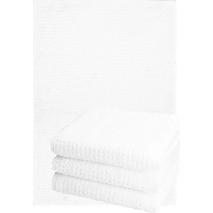 Betz Geschirrtuch 4er Set Küchenhandtücher Geschirrtücher 40x66 cm Farbe weiß, (Set, 4-tlg, 4 Küchentücher 40x66 cm), 4 Geschirrtücher Set