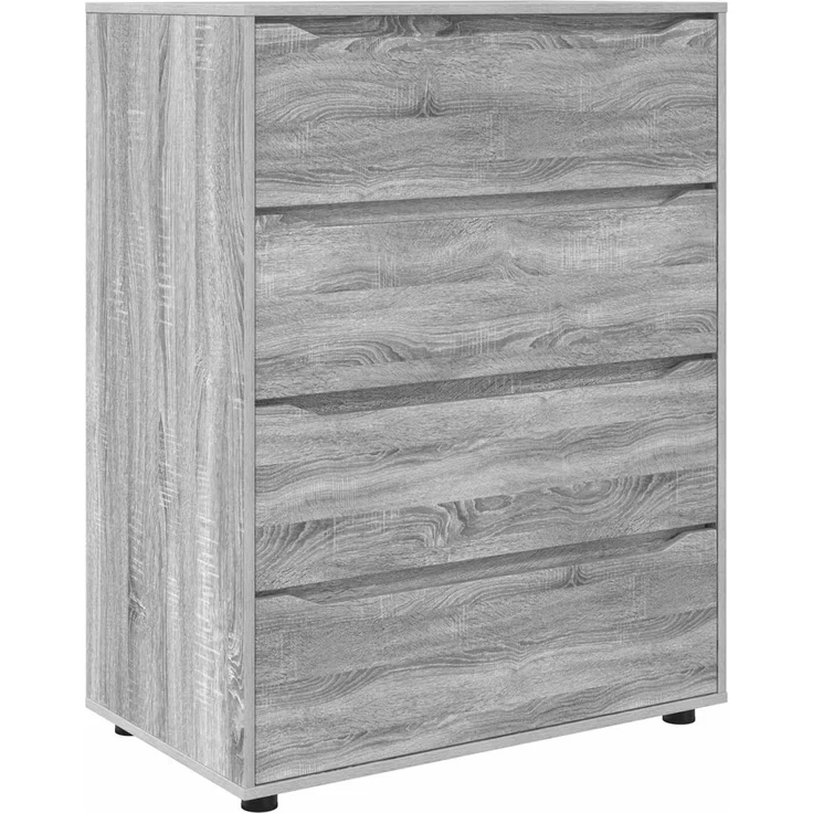 vidaXL Stauraumschränke 80 x 48 x 105 cm Holzwerkstoff Sonoma-Grau 3406231 – Bild 2