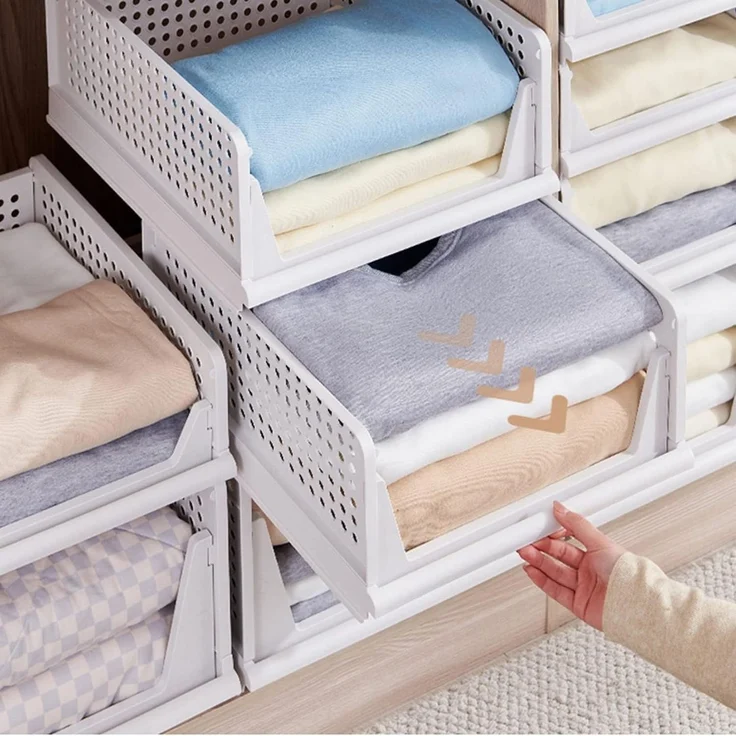 Zedelmaier Organizer Schrank-Organizer Kleiderschrank Schublade faltbare Aufbewahrungsbox (Set, 4 St) – Bild 2
