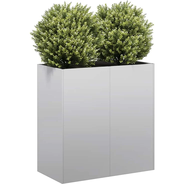 vidaXL Pflanzkübel 80x40x80 cm Verzinkter Stahl 860715 – Bild 1
