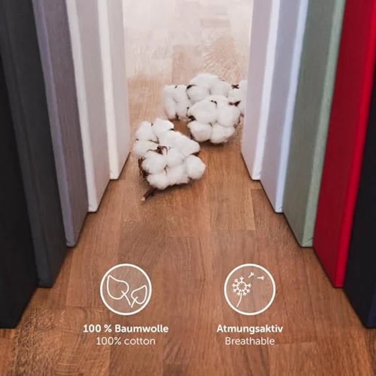 Blumtal® Baumwolle Spannbettlaken für Topper 180x200 cm Basics Jersey - Bettlaken 180x200 cm - Oeko-TEX zertifiziertes Spannbetttuch 180x200 - Topper Spannleintuch 180x200 - Betttuch - Dusk Blue – Bild 7