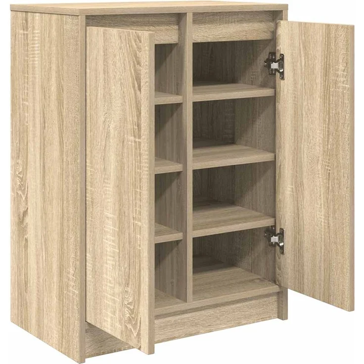 vidaXL Schuhschrank Sonoma-Eiche 57x34x76 cm Holzwerkstoff 861870 – Bild 5