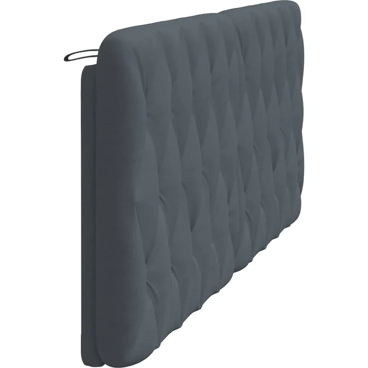 vidaXL Kopfteil-Kissen Dunkelgrau 200 cm Samt 374748 – Bild 6