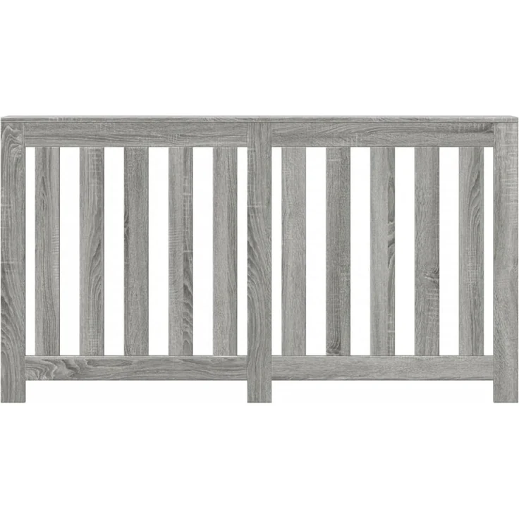 vidaXL Heizkörperverkleidung Grau Sonoma 149x20x82 cm Holzwerkstoff 852749 – Bild 3