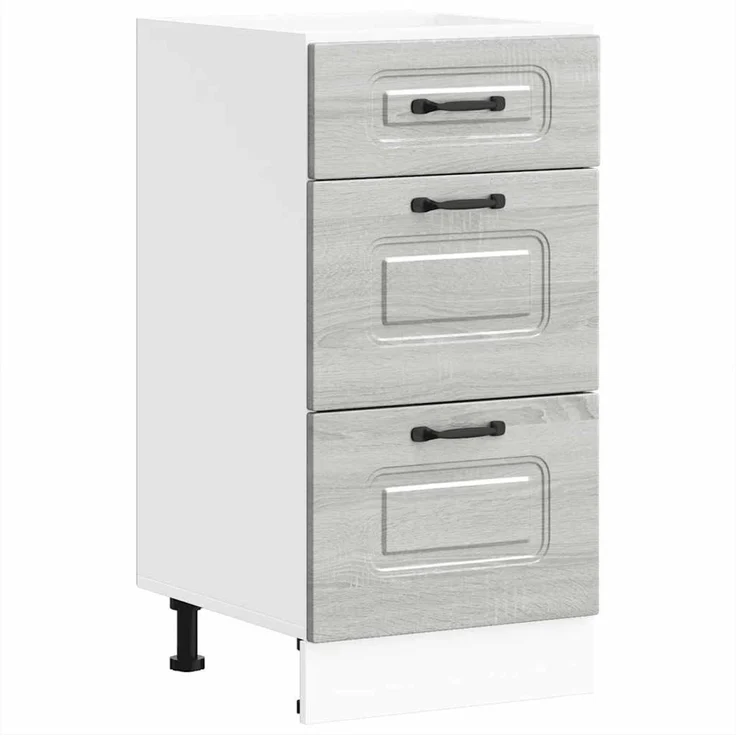 vidaXL Küchenunterschrank Kalmar Grau Sonoma Holzwerkstoff 854246 – Bild 2