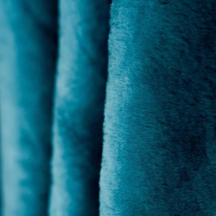 Kuscheldecke 160x220 cm - XXL Decke mit Muster, Blau – Bild 3