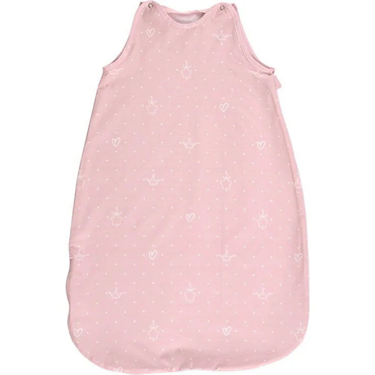 Lorelli Baby Winterschlafsack 85 cm 100% Baumwolle, 2,5 TOG, Maße 80 x 45 x 3 cm rosa Sterne – Bild 1