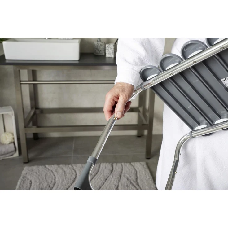 Ridder Bad-Hocker Pro, zementgrau, höhenverstellbar, – Bild 2