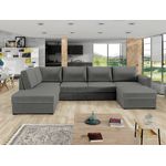 Wohnlandschaft Wilma mit 2 Bettkasten und Schlaffunktion (Farbe: Magic Velvet 2217, Seite: Links)