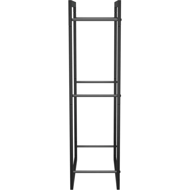vidaXL Brennholzregal Mattschwarz 50x28x94 cm Stahl 350305 – Bild 3
