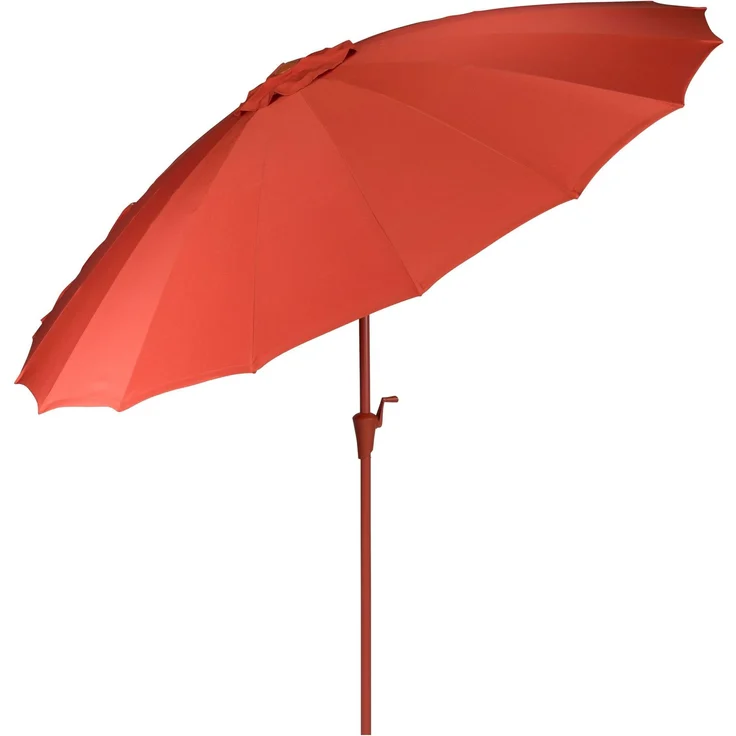 Zuiver Sonnenschirm Sunshine Marsala mit Edelstahlgestell für den Garten Rot 250x250x235 cm – Bild 3
