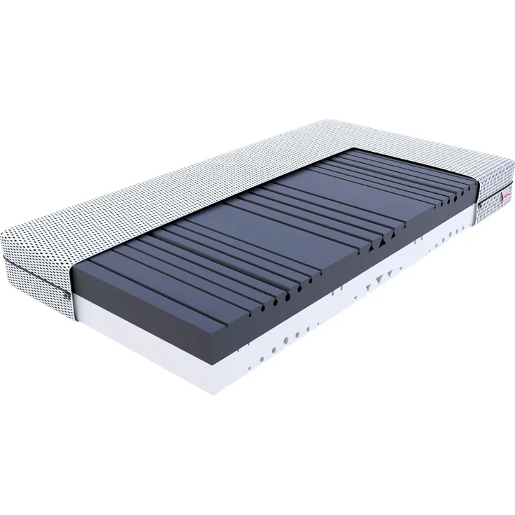Matratze 90x200 7 Zonen SPACE 20 cm zwei Härtegrade in einer Matratze H3 und H4