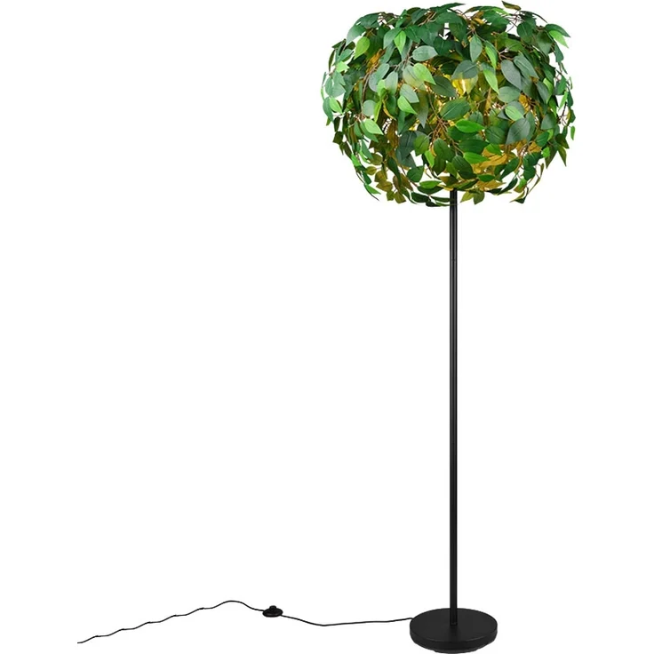 Stehleuchte, Blätter-Design, 3 Flammig, Grün, H 180 cm – Bild 5