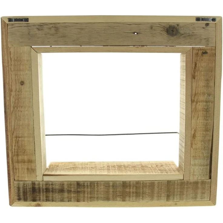 Wandregal "Fenster" aus recyceltem Holz, Fensterrahmen, Wanddeko, Blumenregal, Dekoregal, Blumenständer, Hängeregal – Bild 4