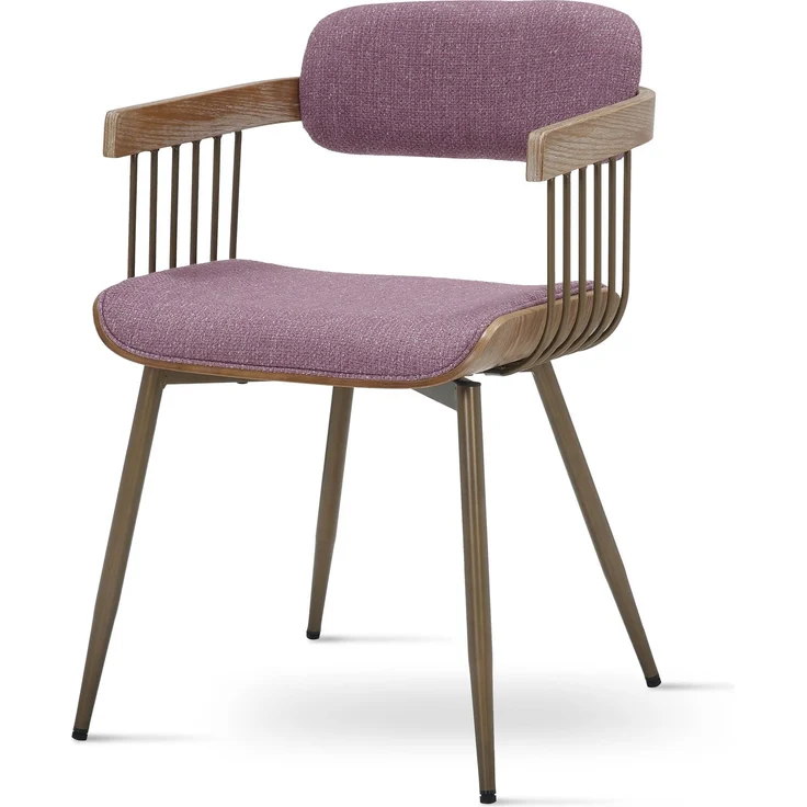 Polsterstuhl 51 x 53 x 78 violett JANINA #01 – Bild 9