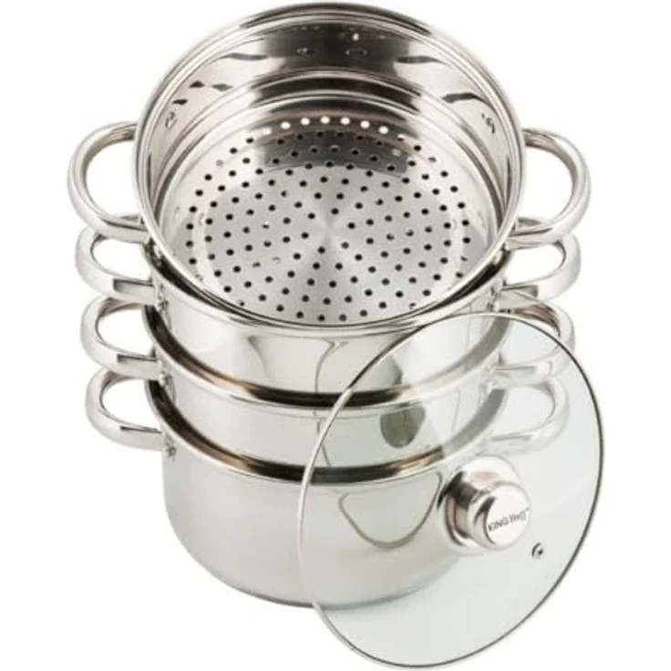 Kinghoff Kinghoff Dampfgartöpfe 2,5l 18cm 5 Stück KH3317 – Bild 2