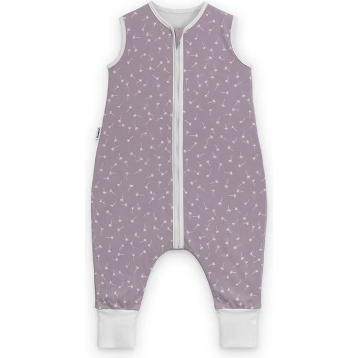 Ehrenkind® Babyschlafsack | Schlafsack mit Füßen 2.5 TOG | Bio-Baumwolle | Ganzjahres Schlafsack Baby Gr. 70 Farbe Flieder Pusteblume | Oeko-Tex | Schlafsack winter und Sommer Schlafsack Kinder – Bild 4