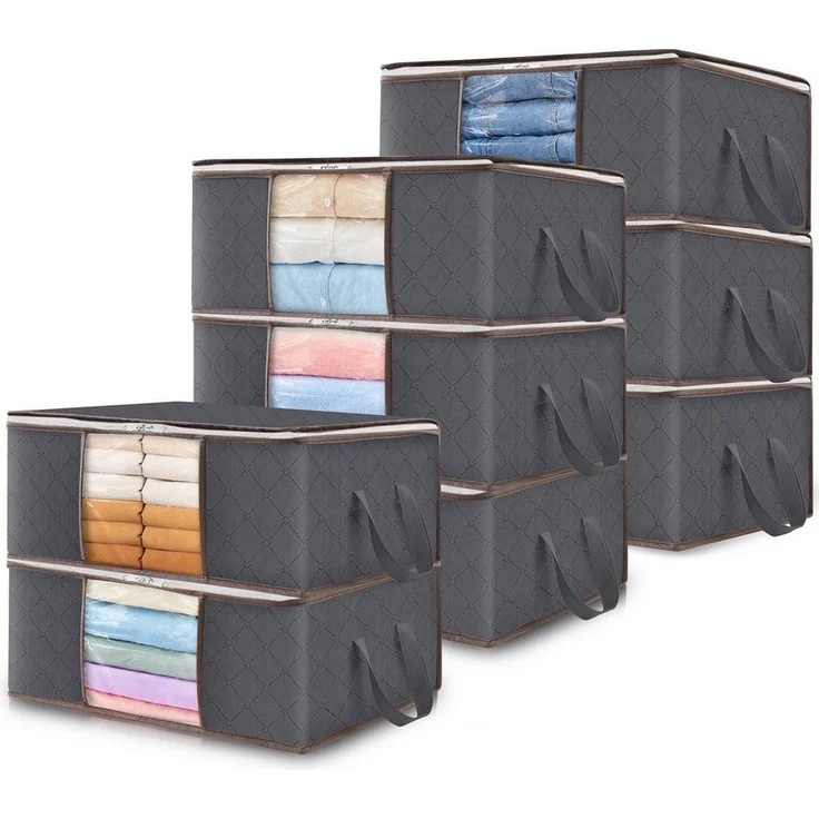 Lifewit Aufbewahrungsdose Aufbewahrungsbox mit Deckel, Kleiderschrank Organizer (8 St) – Bild 5