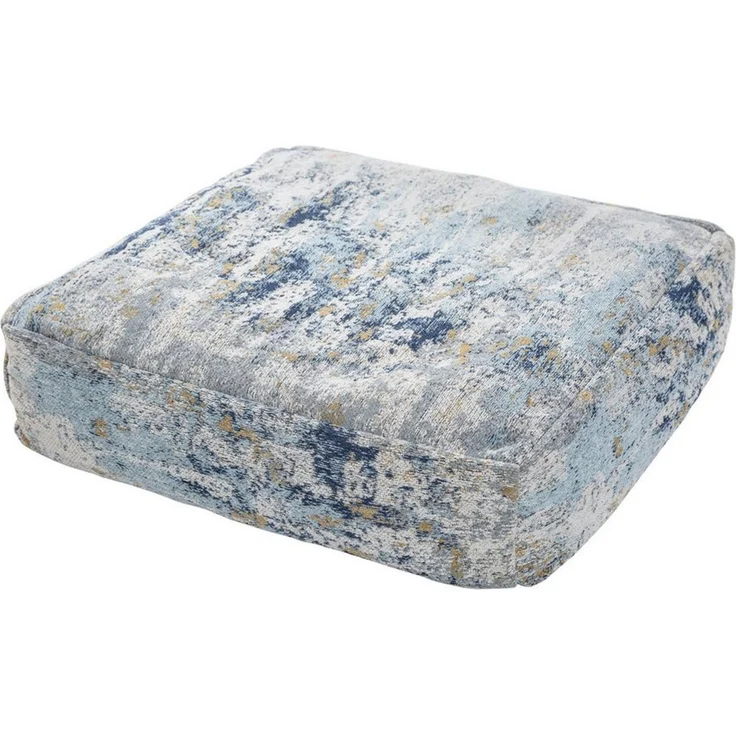riess-ambiente Bodenkissen XL ABSTRAKT 70cm blau / beige, Sitzkissen · florales Muster · Maritim