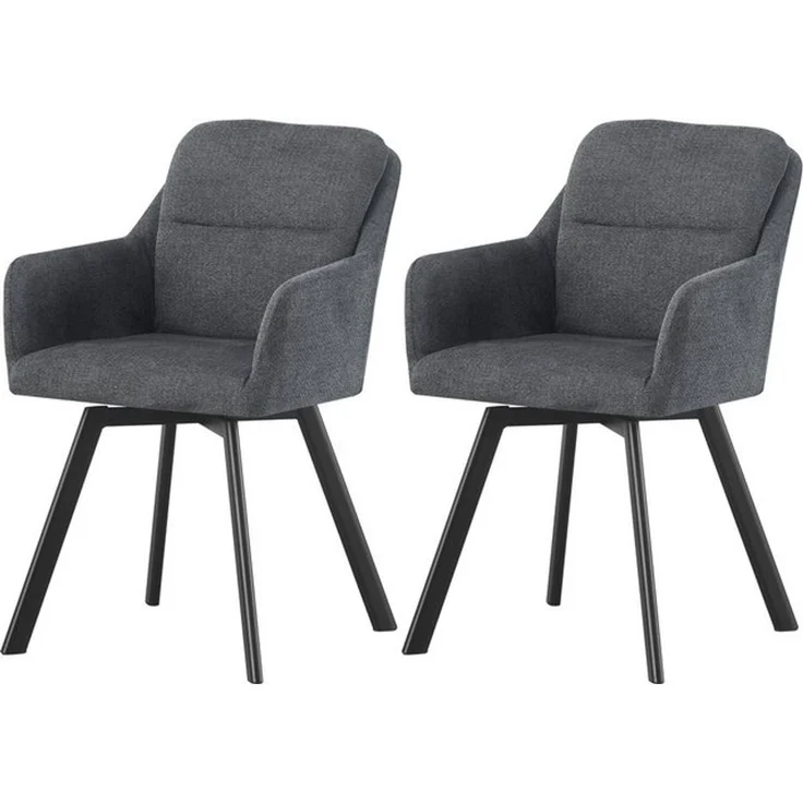 Home affaire Esszimmerstuhl NEEPAWA, 2er Set, mit Metallgestell in matt schwarz (Set, 2 St), in verschiedenen Farben, Belsatbarkeit pro Stuhl 120 kg – Bild 4