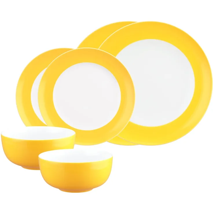 Seltmann Weiden Liberty Pure Colors Basic-Set 6-teilig - Yellow Glow