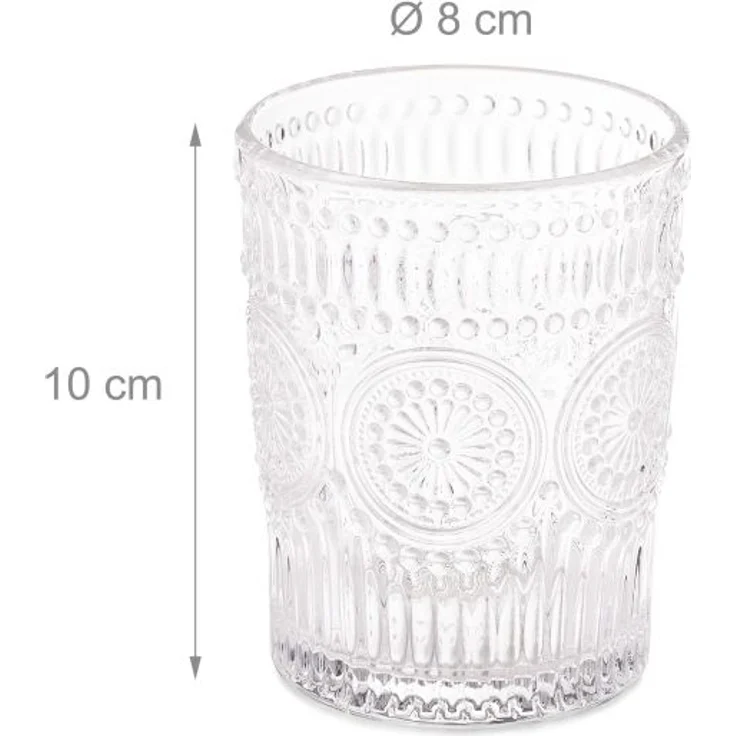 Vintage Trinkgläser 4er Set 300 ml – Bild 4