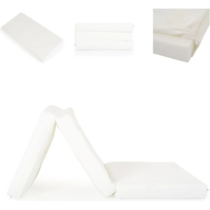 Moni Babybett Faltmatratze, Klappmatratze Snooze 120 x 60 x 6 cm, Bezug waschbar weiß2