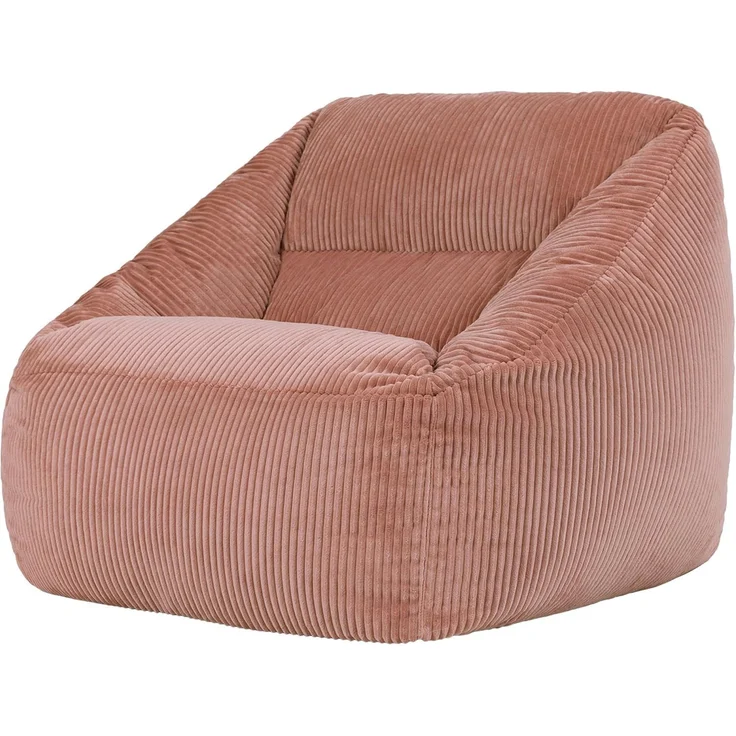 Icon Natalia Sitzsack Sessel für Erwachsene, Rosa, Flauschiger Cord Stoff, Riesen Sitzsack Cord mit Füllung, Bean Bag Chair, Bequemer Sessel Wohnzimmer, Lounge, Schlafzimmer, Büro – Bild 1