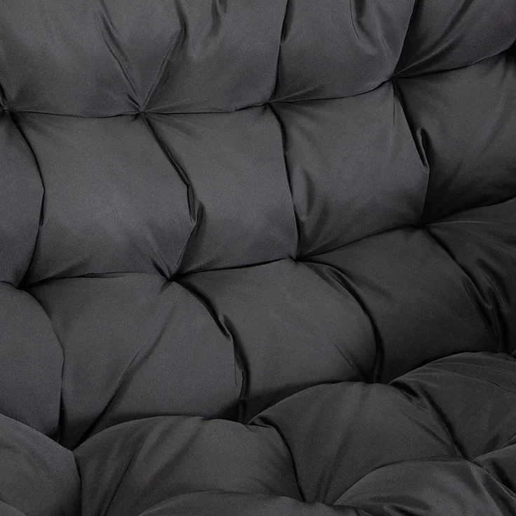 HOME DELUXE Hängesessel LOMA – 2 Sitzer Schwarz – Bild 6