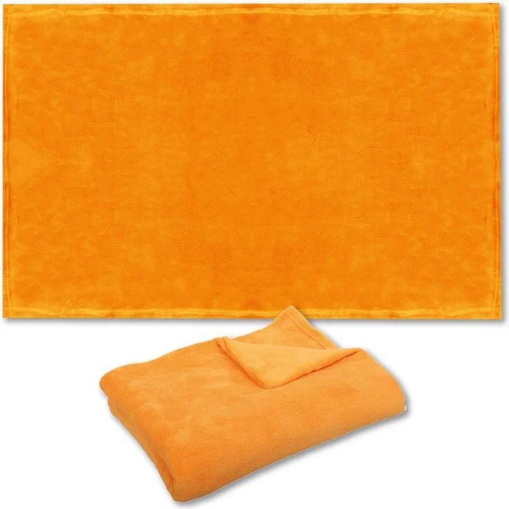 Haustierdecke Katzendecke Kuscheldecke Tierdecke , angenehm und super weich in vielen verschiedenen Farben erhältlich (90x140 cm / maisgelb - hellorange) – Bild 4