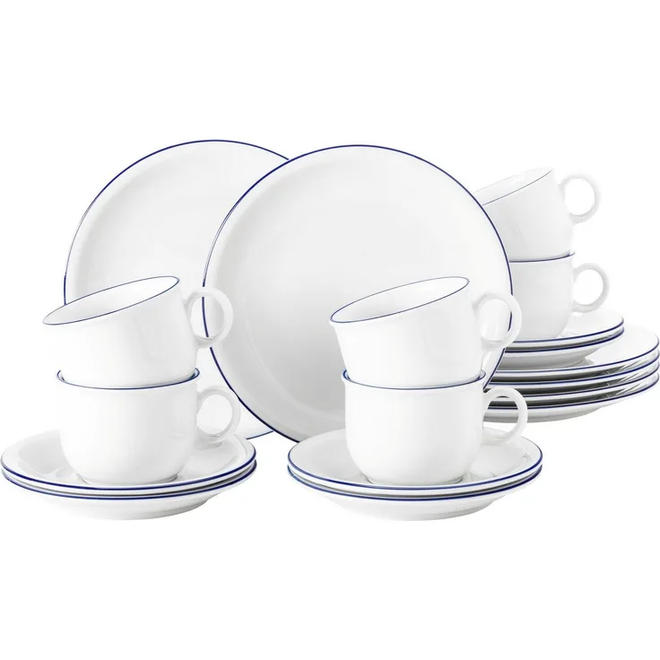 Seltmann Weiden Compact Blaurand Kaffeeservice 18-teilig