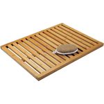 Bambus Badvorleger Antirutschmatte Duschvorleger rutschfest Braun mDesign