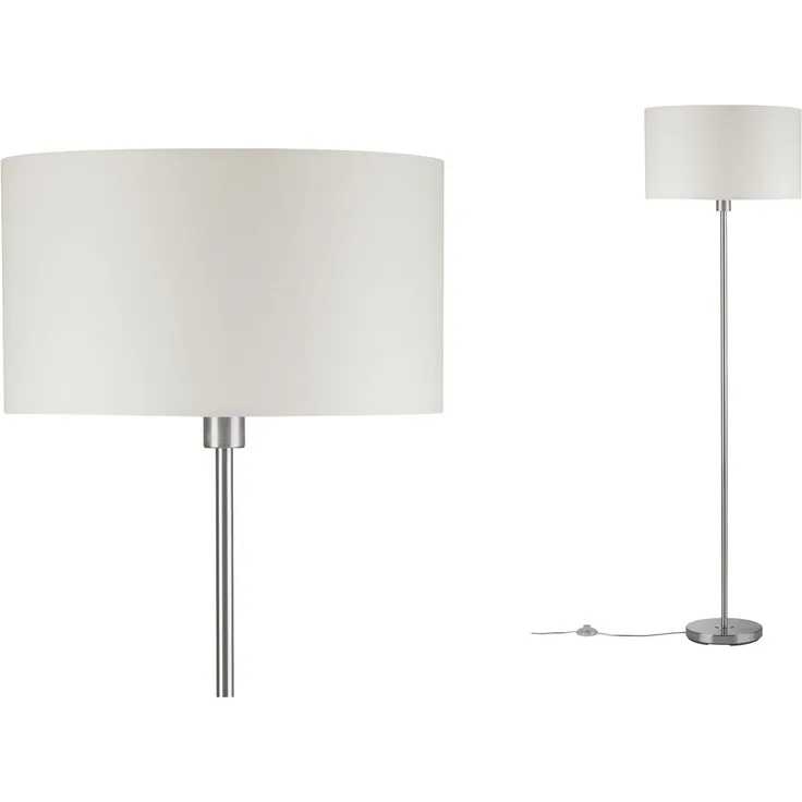 Paulmann No. 70922 Stehleuchte Tessa Creme, Eisen gebürstet 160 cm