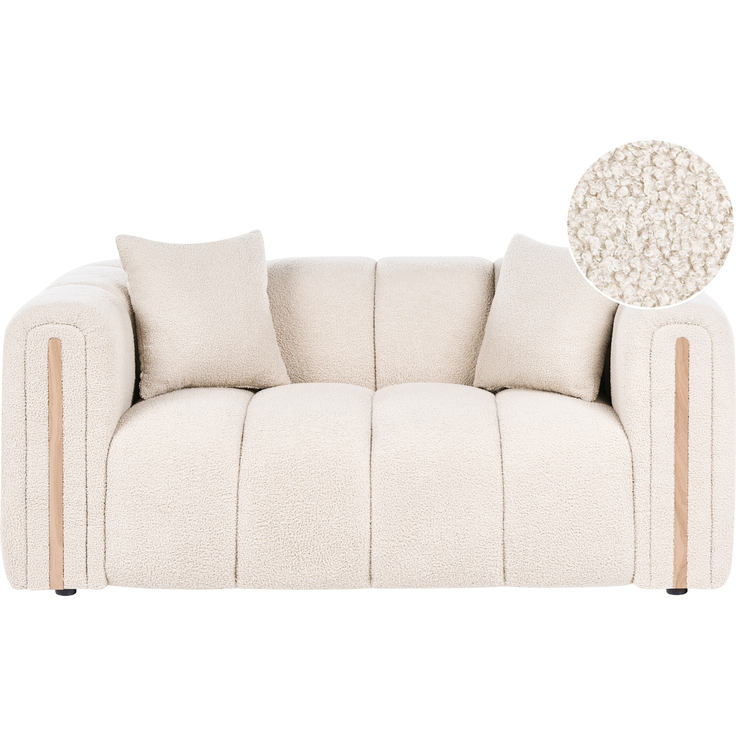 Sofa 2-Sitzer MORSIL Bouclé Beige – Bild 4